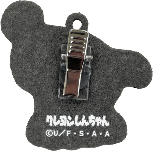 クレヨンしんちゃん サガラ刺繍キーホルダー カラフルシロ ブラック